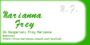 marianna frey business card